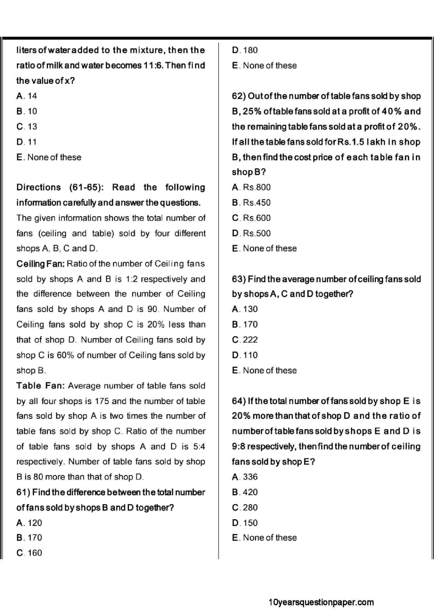SBI PO Prelims Question Paper 2021 — page 13
