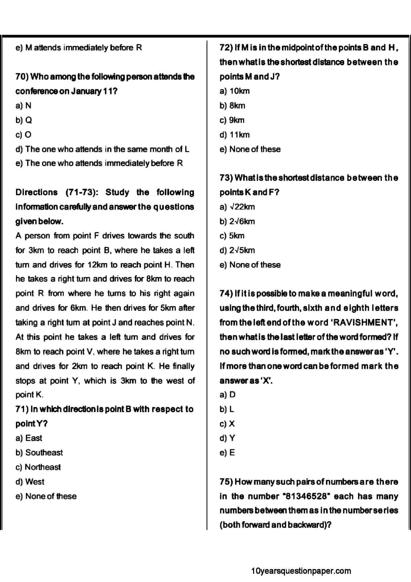 SBI PO Prelims Question Paper 2021 — page 15