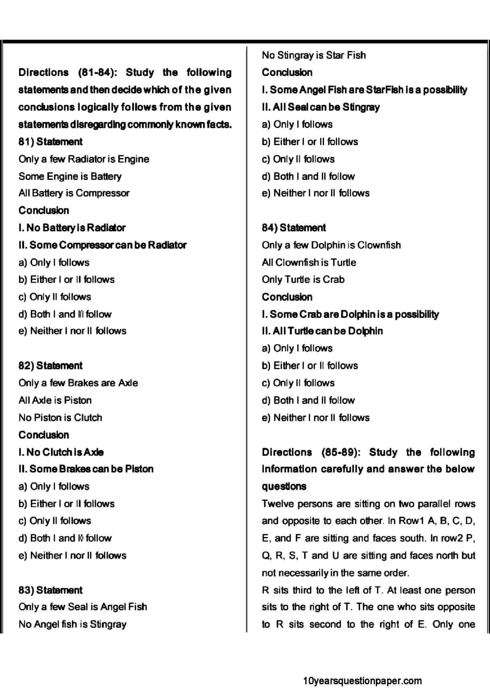 SBI PO Prelims Question Paper 2021 — page 17