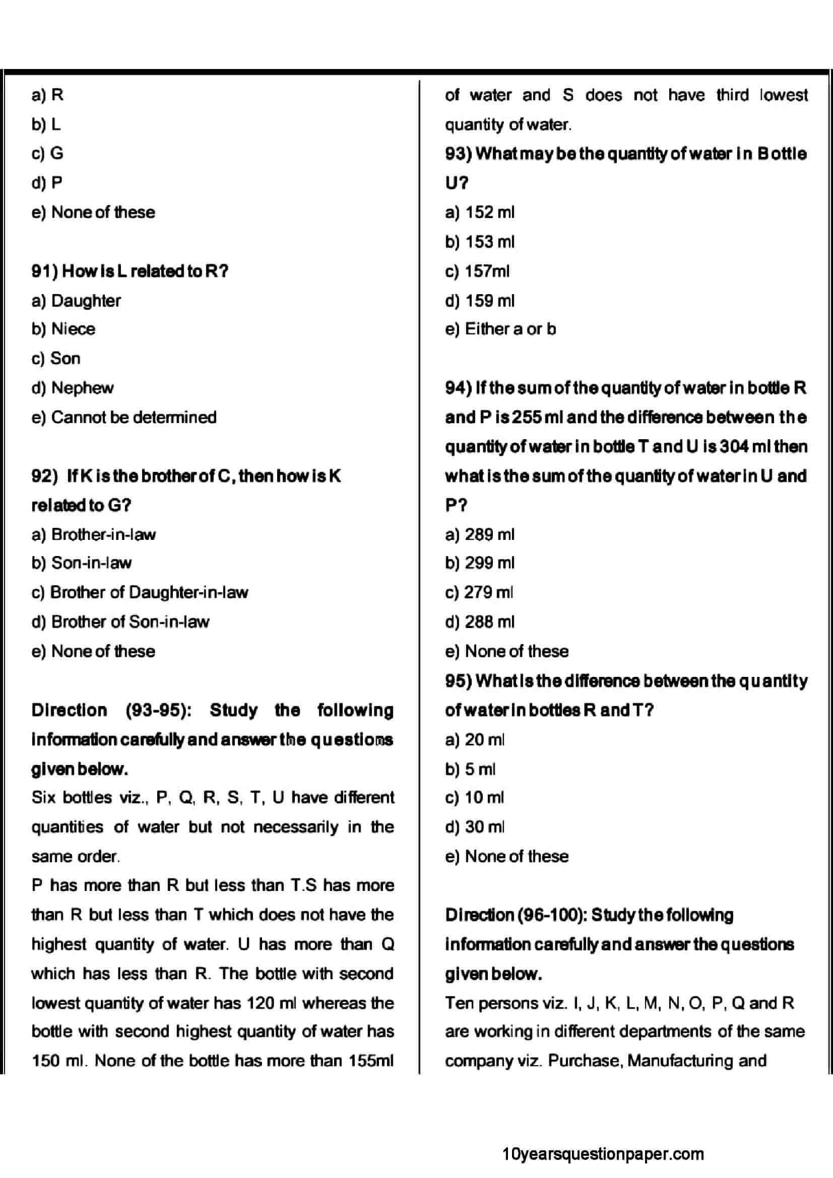 SBI PO Prelims Question Paper 2021 — page 19