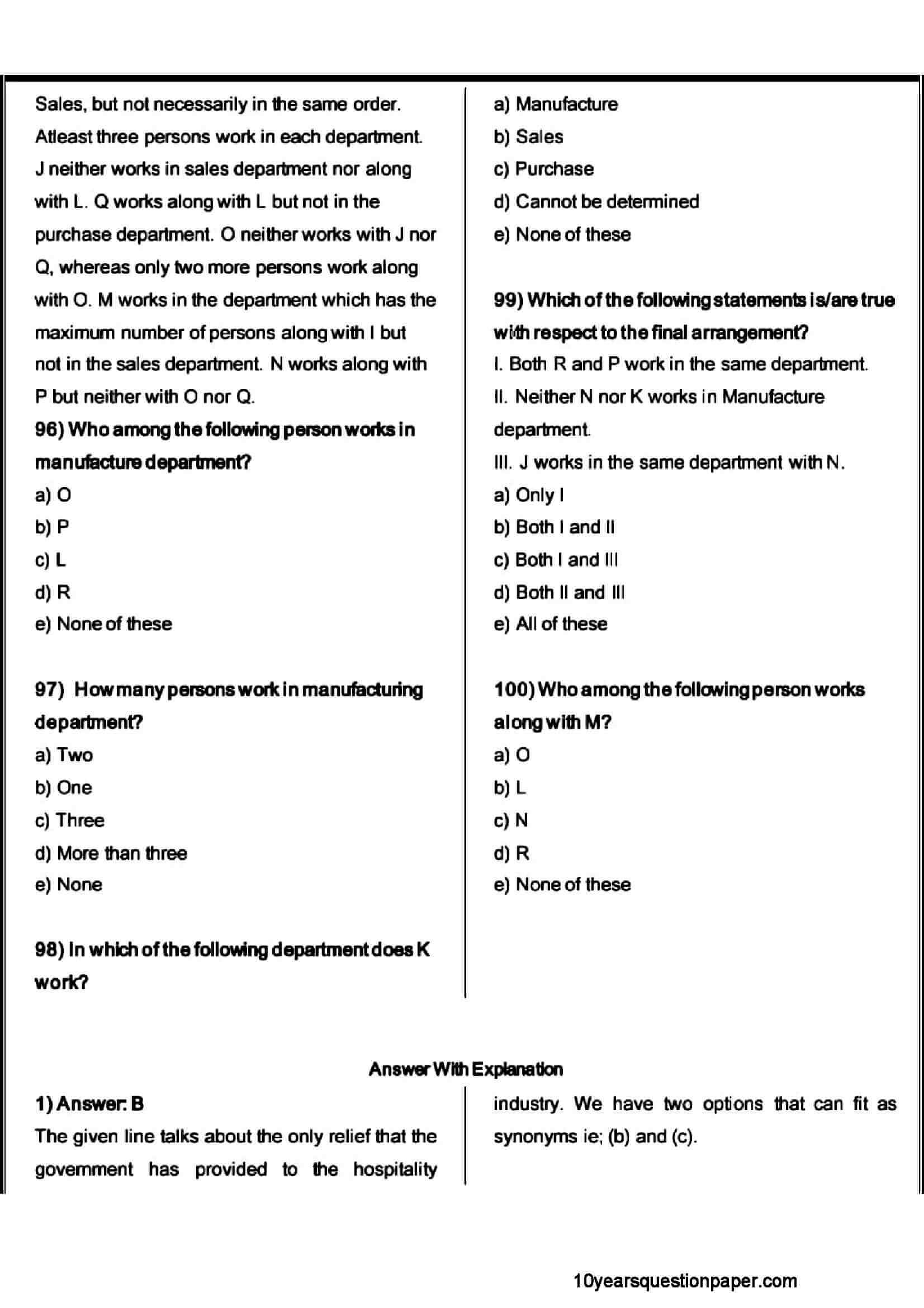 SBI PO Prelims Question Paper 2021 — page 20