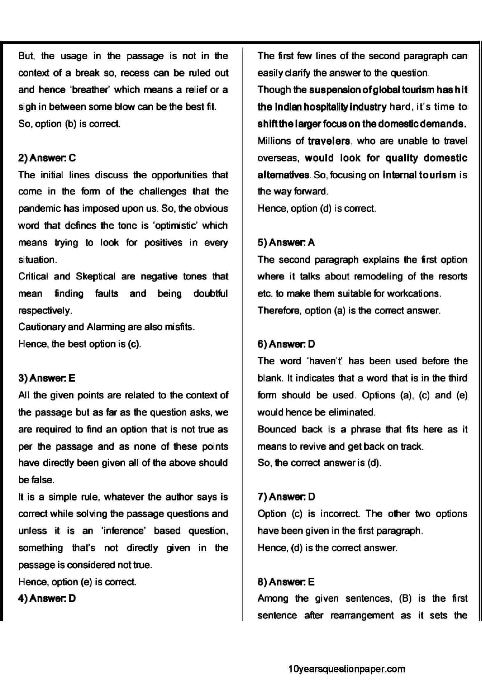 SBI PO Prelims Question Paper 2021 — page 21
