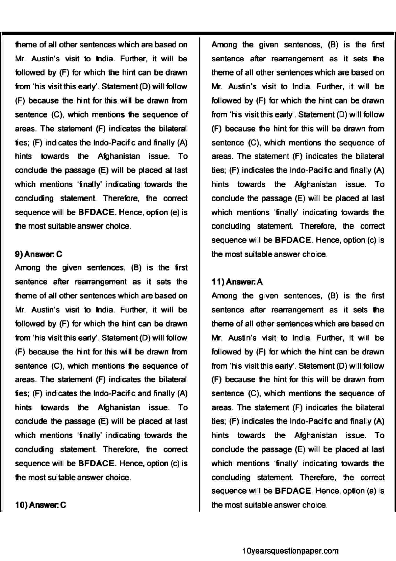 SBI PO Prelims Question Paper 2021 — page 22
